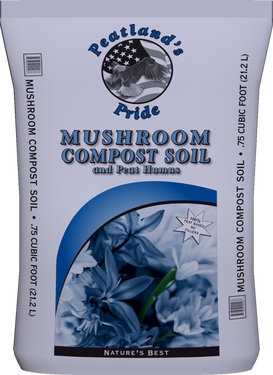 .75 cubic foot bagged Mushroom Compost .75 cubic foot bagged Mushroom Compost